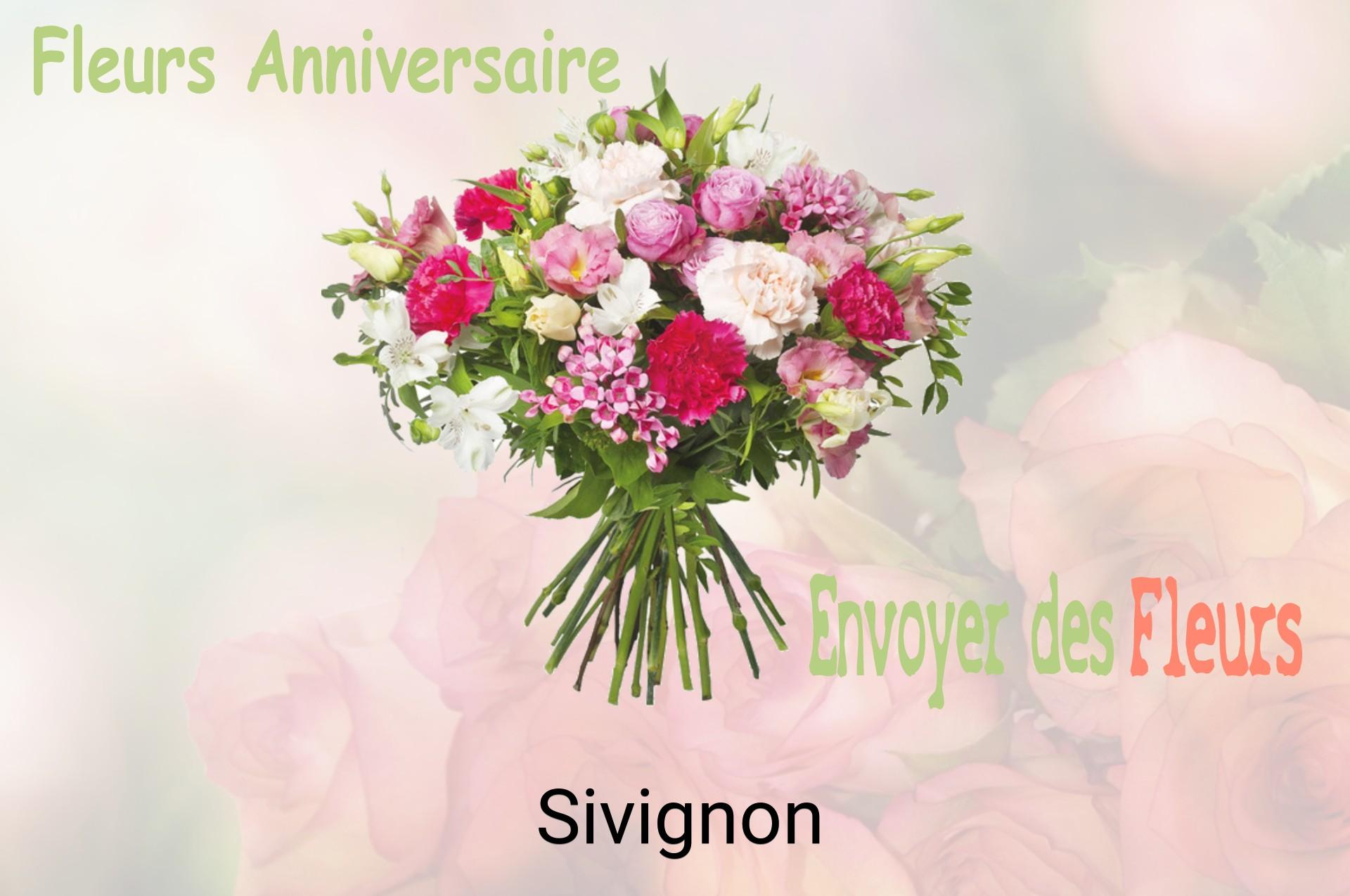 Bouquet de fleurs d’anniversaire livré à Sivignon